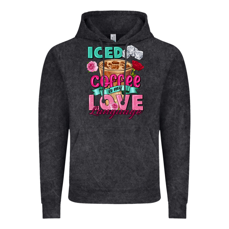 Iced Coffee Is My Love Language Valentine's Day Vintage Hoodie by FaDigitalArtStudio | Teevron
