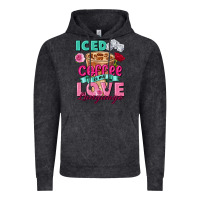 Vintage Black Iced Coffee is my love language Valentine's Day Vintage Hoodie - FaDigitalArtStudio