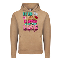 Vintage Coffee Iced Coffee is my love language Valentine's Day Vintage Hoodie - FaDigitalArtStudio