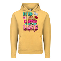 Vintage Mustard Iced Coffee is my love language Valentine's Day Vintage Hoodie - FaDigitalArtStudio
