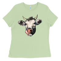 Matcha Cow Ladies Tee - HowdyJamesFarm