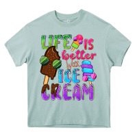 Arona Life is better with ice cream Heavy Core Tee - NancyCooperArtShop