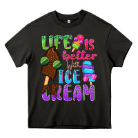 Asphalt Life is better with ice cream Heavy Core Tee - NancyCooperArtShop