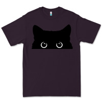 Plum Peeking Cat Premium Tee - maiPhamDesign