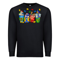 Black autism coffee cup Premium Sweatshirt - AdoDesignShop