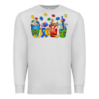Dove Grey autism coffee cup Premium Sweatshirt - AdoDesignShop