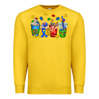 Lemon autism coffee cup Premium Sweatshirt - AdoDesignShop