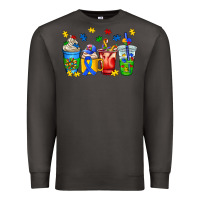 Smoke autism coffee cup Premium Sweatshirt - AdoDesignShop