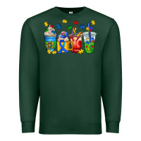 Sports Green autism coffee cup Premium Sweatshirt - AdoDesignShop