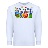 White autism coffee cup Premium Sweatshirt - AdoDesignShop