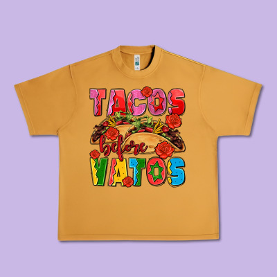 Tacos Before Vatos Olivia Urban Heavy Tee Designed By Oliviacreatesart