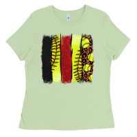 Matcha Softball brushstroke Ladies Tee - HowdyJamesFarm