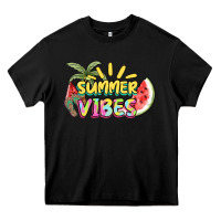 Black summer vibes Heavy Core Tee - NancyCooperArtShop