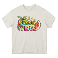 Cream summer vibes Heavy Core Tee - NancyCooperArtShop