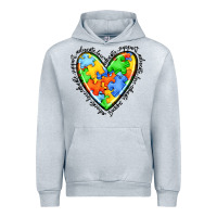 Heather Grey autism heart Urban Hoodie - JahusDesignShop