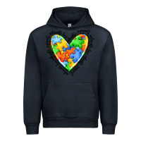 Navy autism heart Urban Hoodie - JahusDesignShop