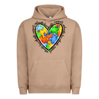 Pigment Burro autism heart Urban Hoodie - JahusDesignShop
