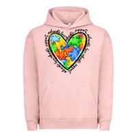 Pigment Salmon autism heart Urban Hoodie - JahusDesignShop