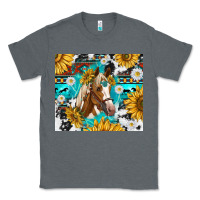 Charcoal Heather cowhide aztec horse Classic Tee - TumblerDesignByShophia
