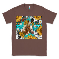 Chestnut cowhide aztec horse Classic Tee - TumblerDesignByShophia