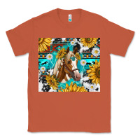 Copper cowhide aztec horse Classic Tee - TumblerDesignByShophia