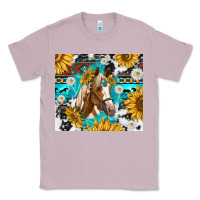 Lilac cowhide aztec horse Classic Tee - TumblerDesignByShophia