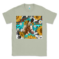 Matcha cowhide aztec horse Classic Tee - TumblerDesignByShophia