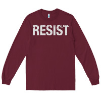 Burgundy resist united states america protest rebel political Long Sleeve Tee - maiPhamDesign