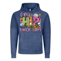 Vintage Denim Easter Day One hip Lunch Lady Vintage Hoodie - OliviaCreatesArt