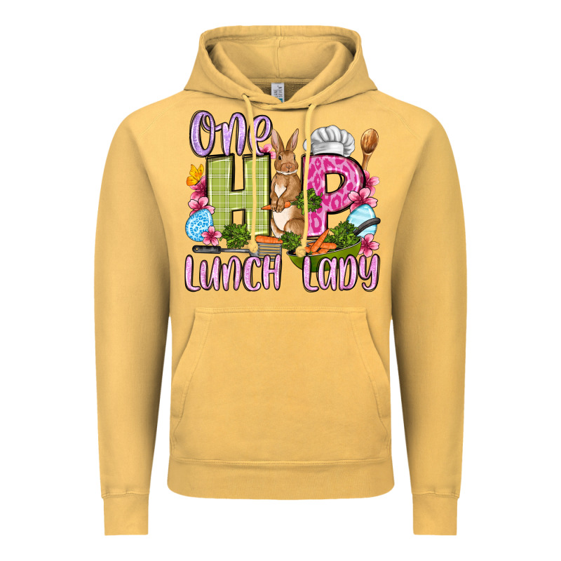 Easter Day One Hip Lunch Lady Vintage Hoodie by OliviaCreatesArt | Teevron