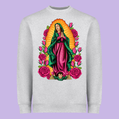 Our Lady Of Guadalupe Heavyweight Sweatshirt Designed By Artiststas