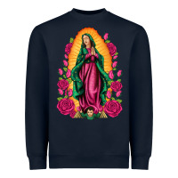 Navy our lady of guadalupe Heavyweight Sweatshirt - Artiststas