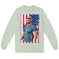 Matcha Dwayne The Rock Johnson Men Gift Long Sleeve Tee - maiPhamDesign