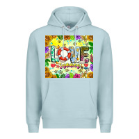Blue Mist Love Summer Premium Hoodie - CowhideDigitalArt