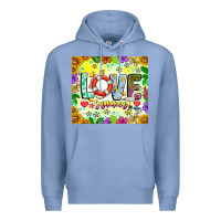 Colony Blue Love Summer Premium Hoodie - CowhideDigitalArt