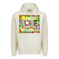 Oatmeal Heather Love Summer Premium Hoodie - CowhideDigitalArt