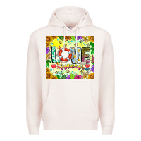 Pale Pink Love Summer Premium Hoodie - CowhideDigitalArt