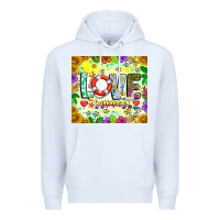 White Love Summer Premium Hoodie - CowhideDigitalArt