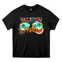 Black vacation mode Heavy Core Tee - NancyCooperArtShop