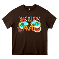 Chocolate Brown vacation mode Heavy Core Tee - NancyCooperArtShop