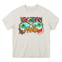Cream vacation mode Heavy Core Tee - NancyCooperArtShop