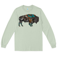 Matcha cowhide bison Long Sleeve Tee - RanaPortraitStore