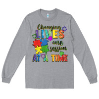 Heather Grey Changing lives one session at a time Long Sleeve Tee - FaDigitalArtStudio