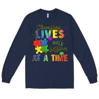 Navy Changing lives one session at a time Long Sleeve Tee - FaDigitalArtStudio