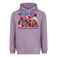 Lavender valentines day cna certified nursing assistant Heavyweight Hoodie - AdoDesignShop