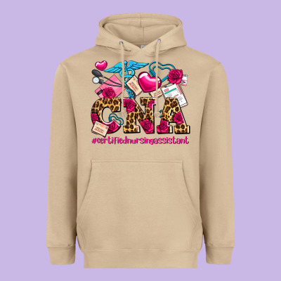Valentines Day Cna Certified Nursing Assistant Heavyweight Hoodie Designed By Adodesignshop