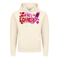 Vintage Artic Hey lover flip phone Valentine's Day Vintage Hoodie - FaDigitalArtStudio