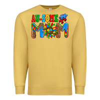 Antique Gold ausome autism mom Premium Sweatshirt - AdoDesignShop