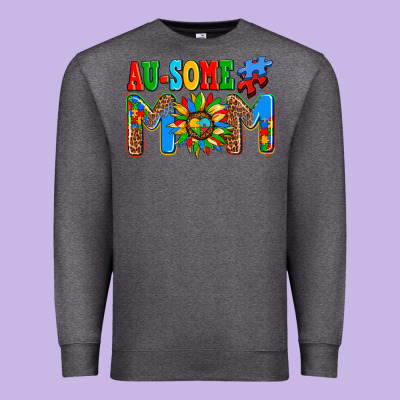 Ausome Autism Mom Premium Sweatshirt Designed By Adodesignshop
