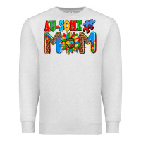Oatmeal Heather ausome autism mom Premium Sweatshirt - AdoDesignShop